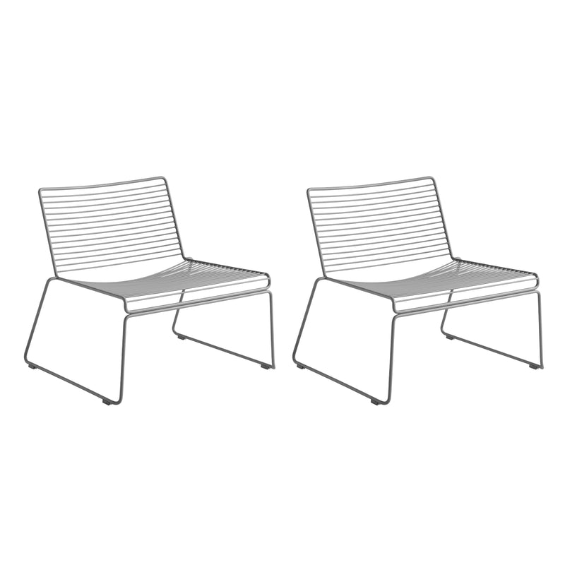 HAY - Hee Lounge Chair Set | asphalt grau