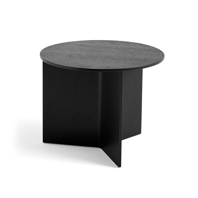 HAY - Slit Table Round | Ø 45 x H 35,5 cm / Eiche schwarz