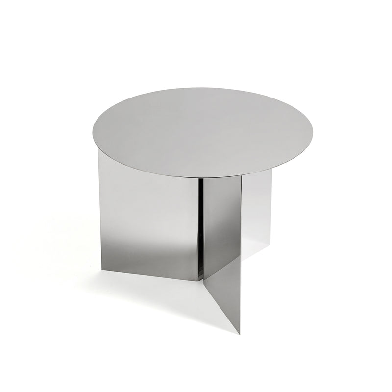HAY - Slit Table Round | Ø 45 x H 35,5 cm / spiegelpoliert