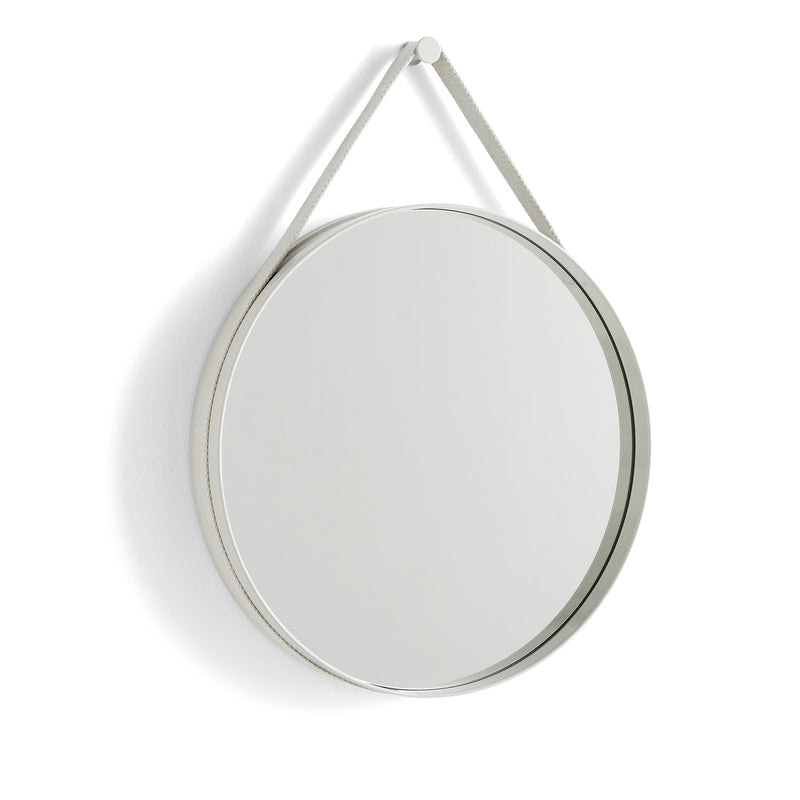 HAY - Strap Mirror | Ø 50 cm / light grey