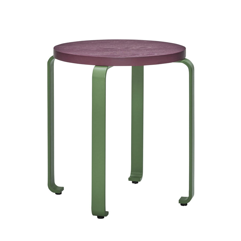 Hübsch Interior - Smile Hocker | burgundy/grün