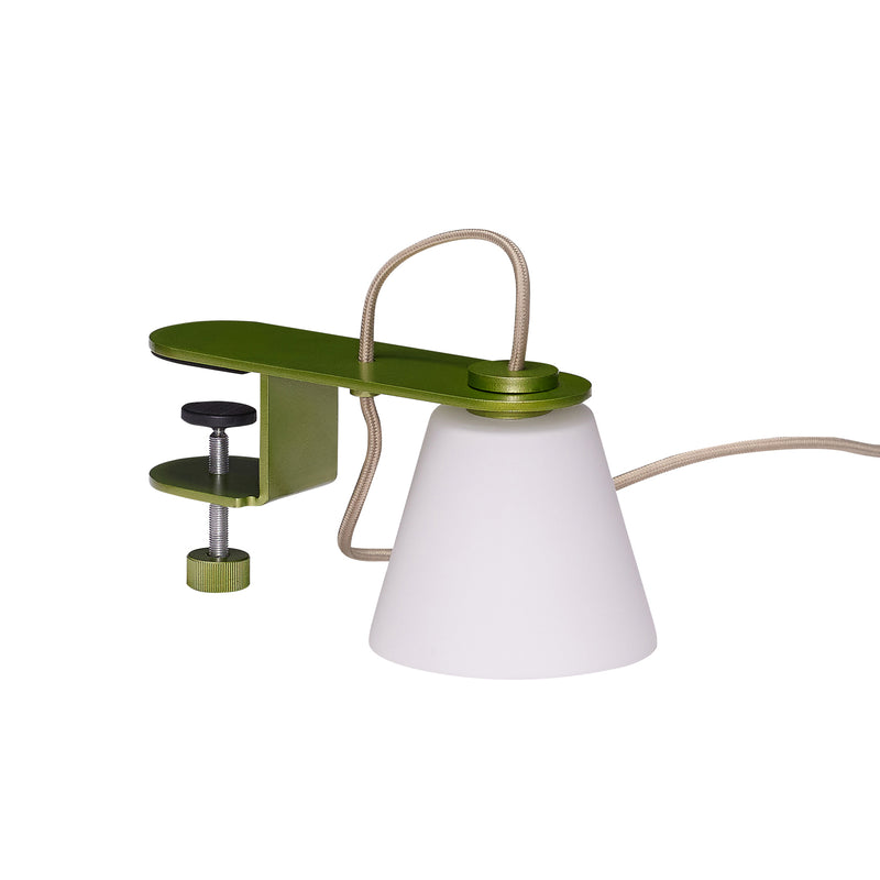 Hübsch Interior - Lure Klemmleuchte | metallic grün