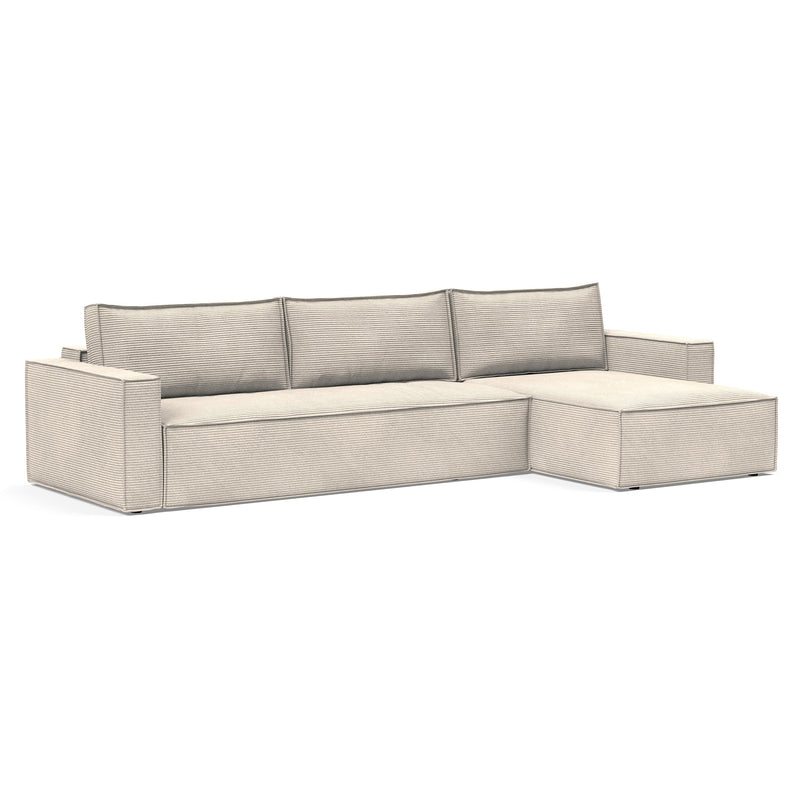 Innovation Living - Newilla Schlafsofa | Innovation Living Corduroy Ivory (594) / mit Lounger