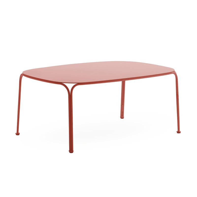 Kartell - Hiray Gartentisch niedrig | rostorange