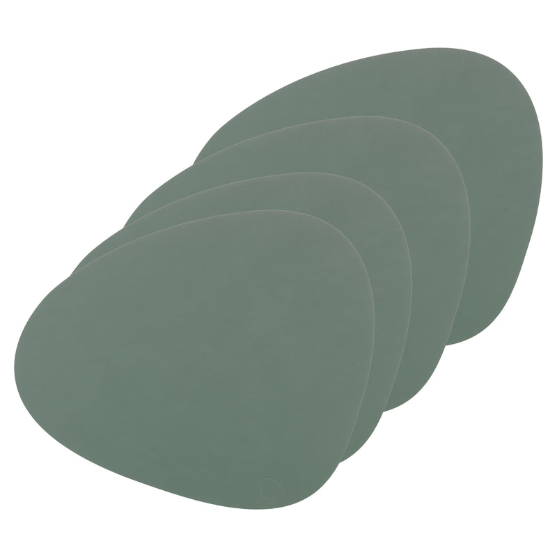 Lind DNA - Tischset Curve L 4er-Set | Nupo pastellgrün