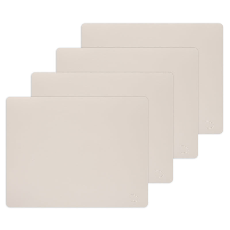Lind DNA - Tischset Square L (4er-Set) | Nupo soft nude