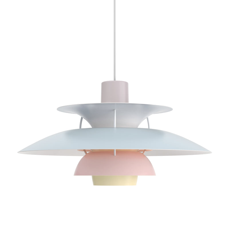 Louis Poulsen - PH 5 Pendelleuchte | austerngrau/blau/rosa