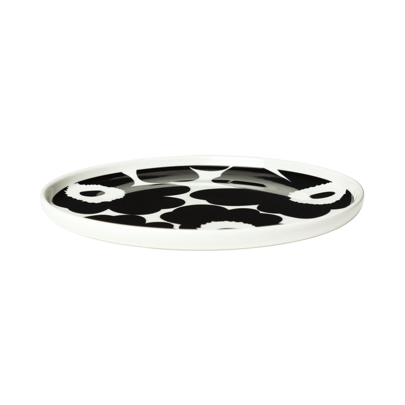 Marimekko - Oiva Unikko Teller Ø 20 cm | schwarz/weiß