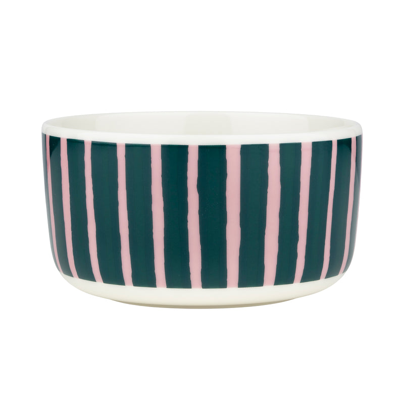 Marimekko - Oiva Piccolo Schale | white/pink/dark green