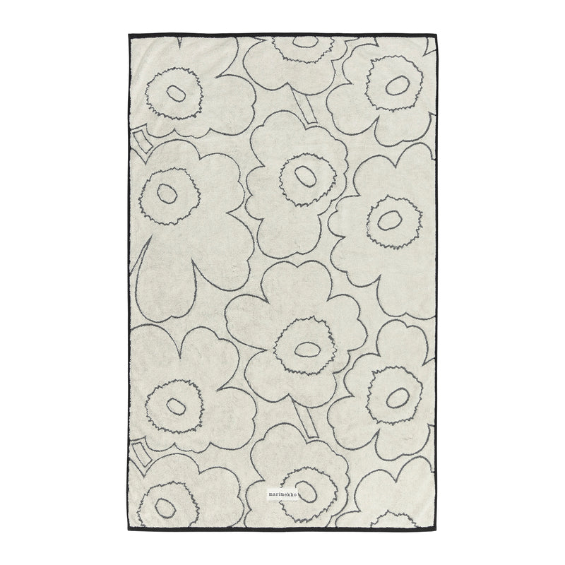 Marimekko - Piirto Unikko Badetuch | ivory/schwarz