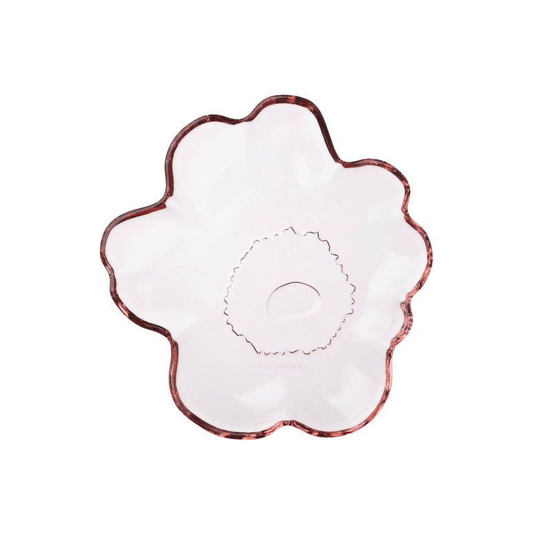 Marimekko - Unikko Glasteller | 13 cm / pink