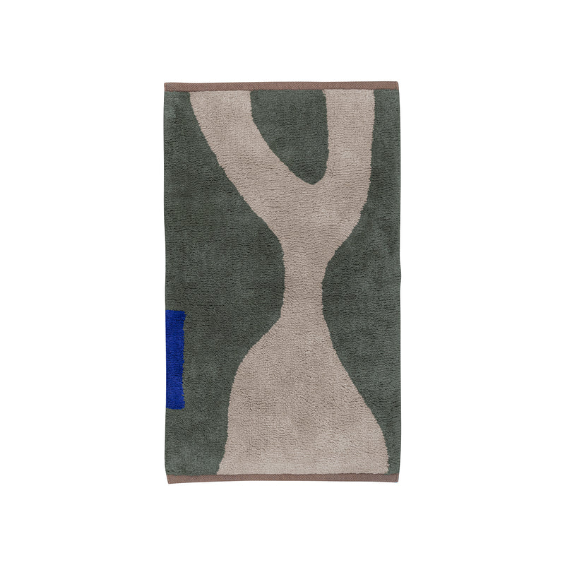 Mette Ditmer - Figura Teppich | 80 x 50 cm / dark olive