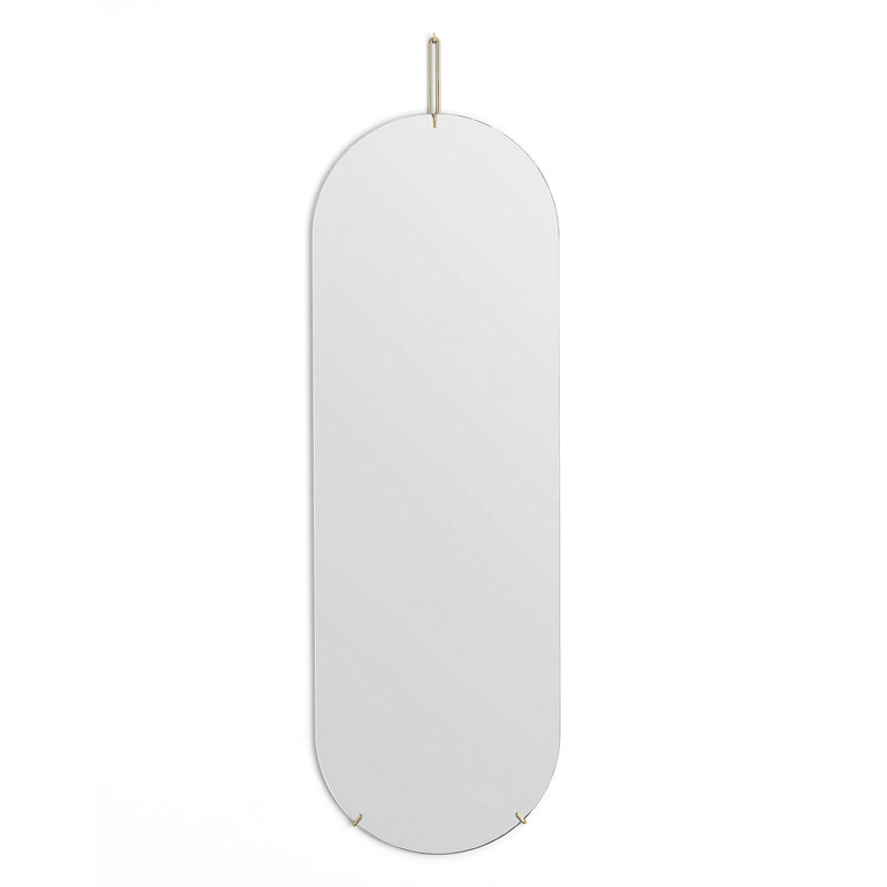 Moebe - Wandspiegel oval | messing