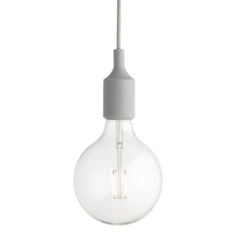 Muuto - Pendelleuchte E27-Socket LED | hellgrau