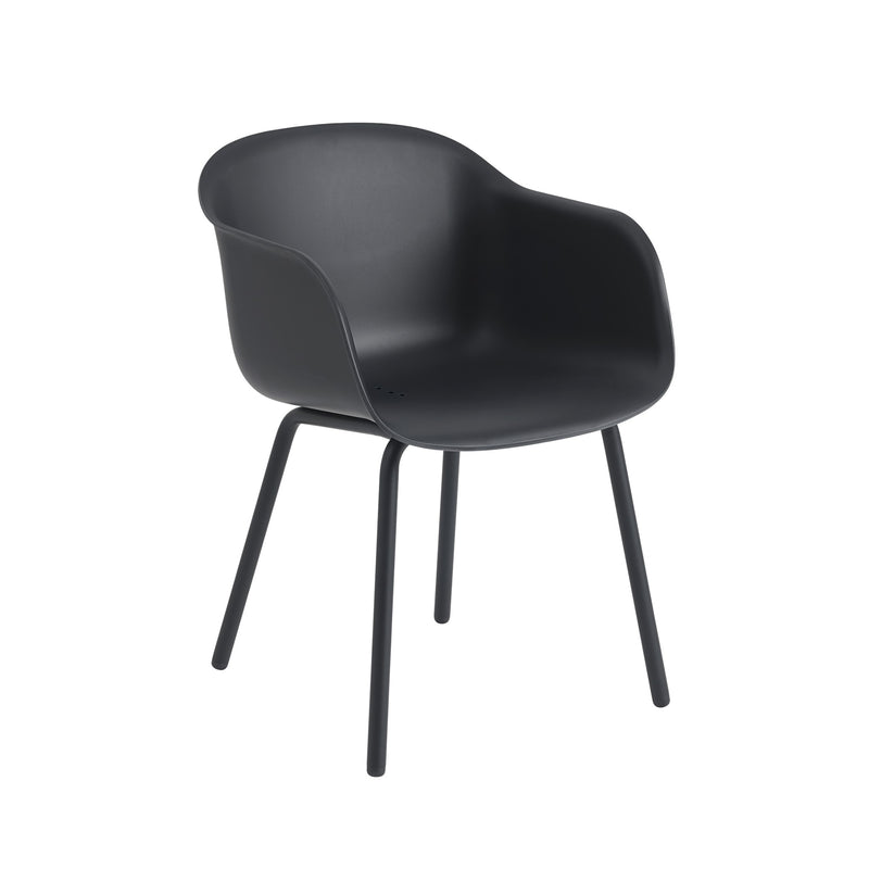 Muuto - Fiber Outdoor Armchair | anthrazit schwarz
