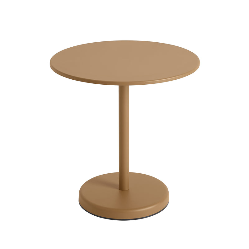 Muuto - Linear Steel Bistrotisch | Ø 70 x H 73 cm / orange