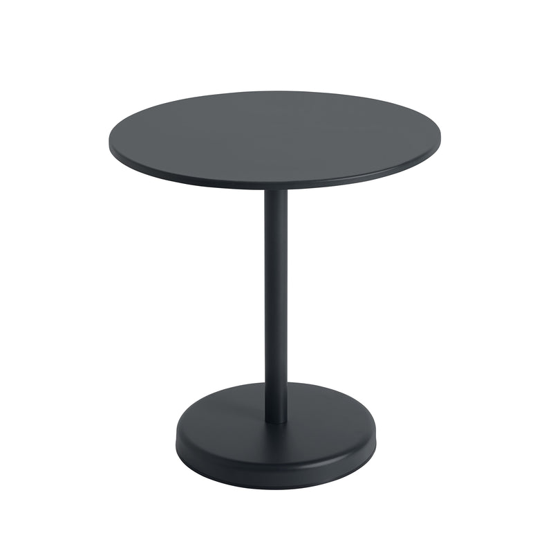Muuto - Linear Steel Bistrotisch | Ø 70 x H 73 cm / schwarz