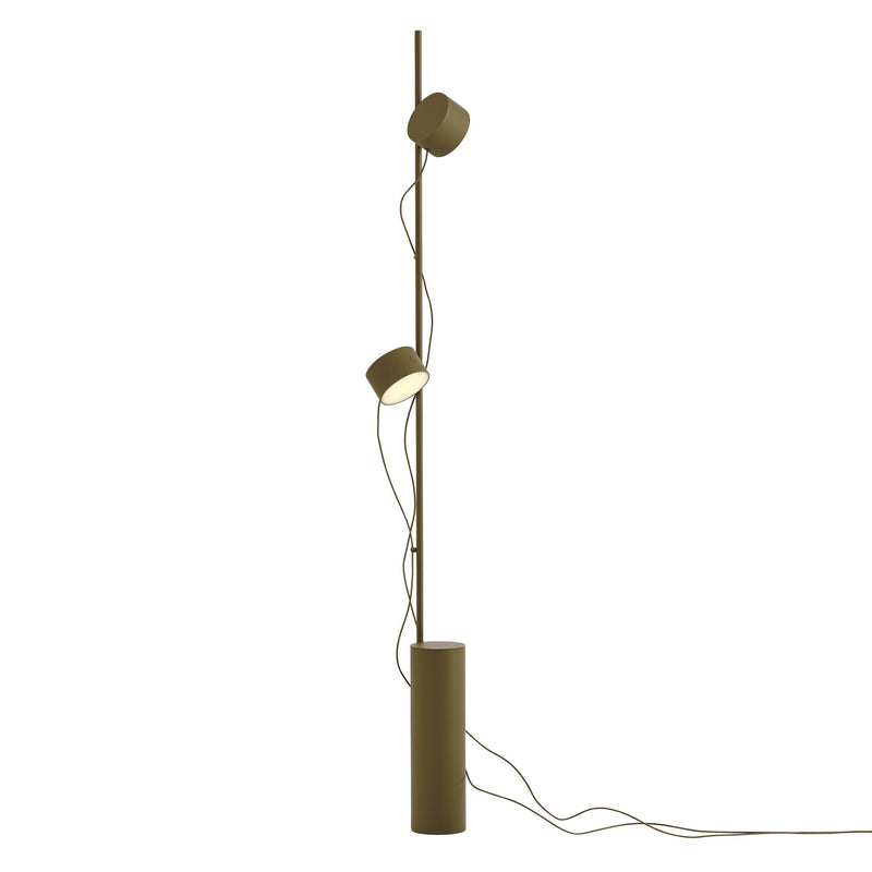 Muuto - Post LED-Stehleuchte | braun-grün
