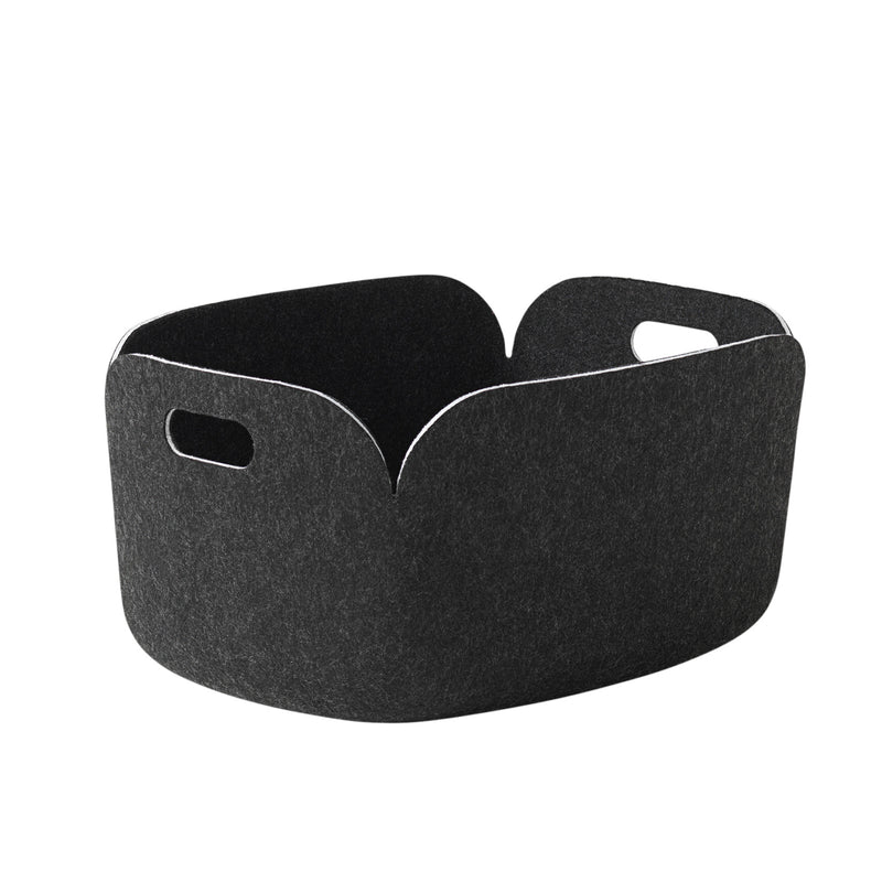 Muuto - Restore Aufbewahrungskorb | 48 x 35 cm / schwarz melliert