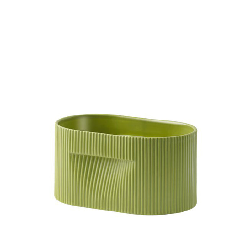 Muuto - Ridge Blumentopf | H 13 cm / moosgrün
