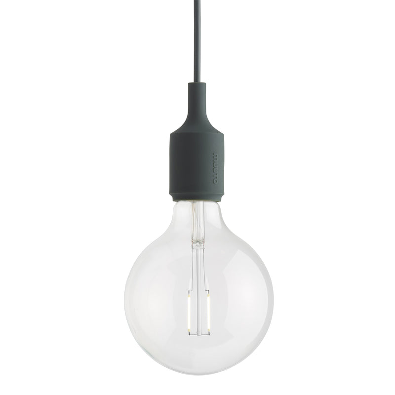Muuto - Pendelleuchte E27-Socket LED | dunkelgrün