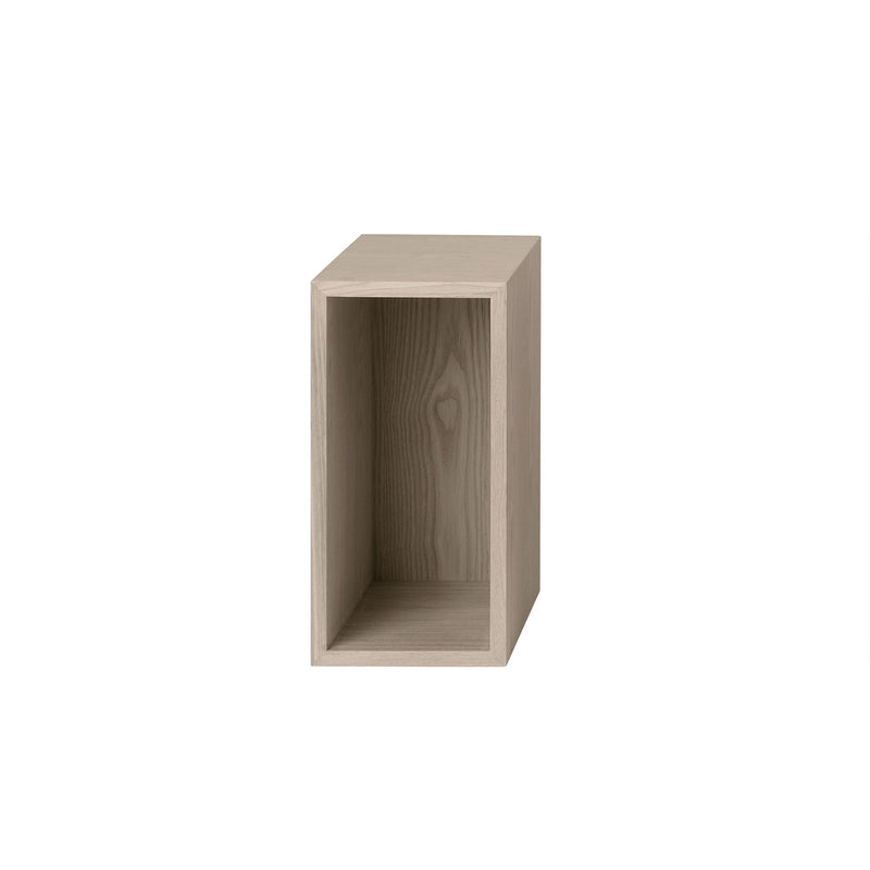 Muuto - Stacked Regalsystem mit Rückwand | small / Eiche