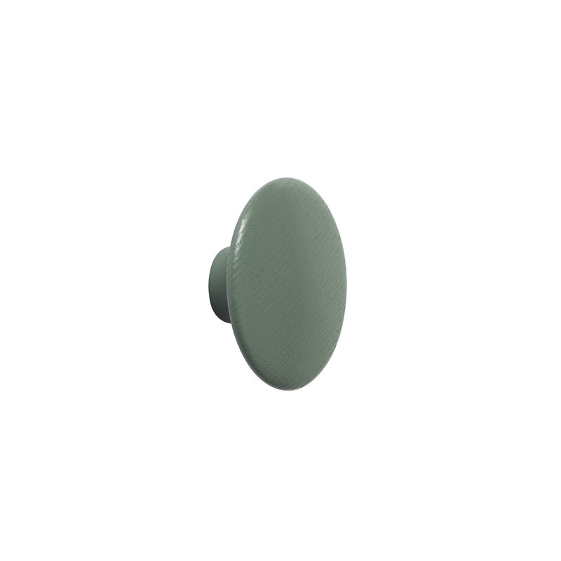 Muuto - Wandhaken "The Dots Wood" | XS / schlammgrün
