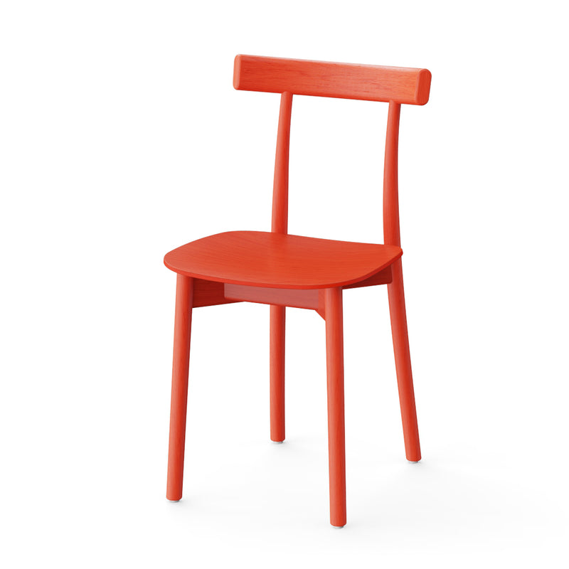 NINE - Skinny Wooden Chair | rot