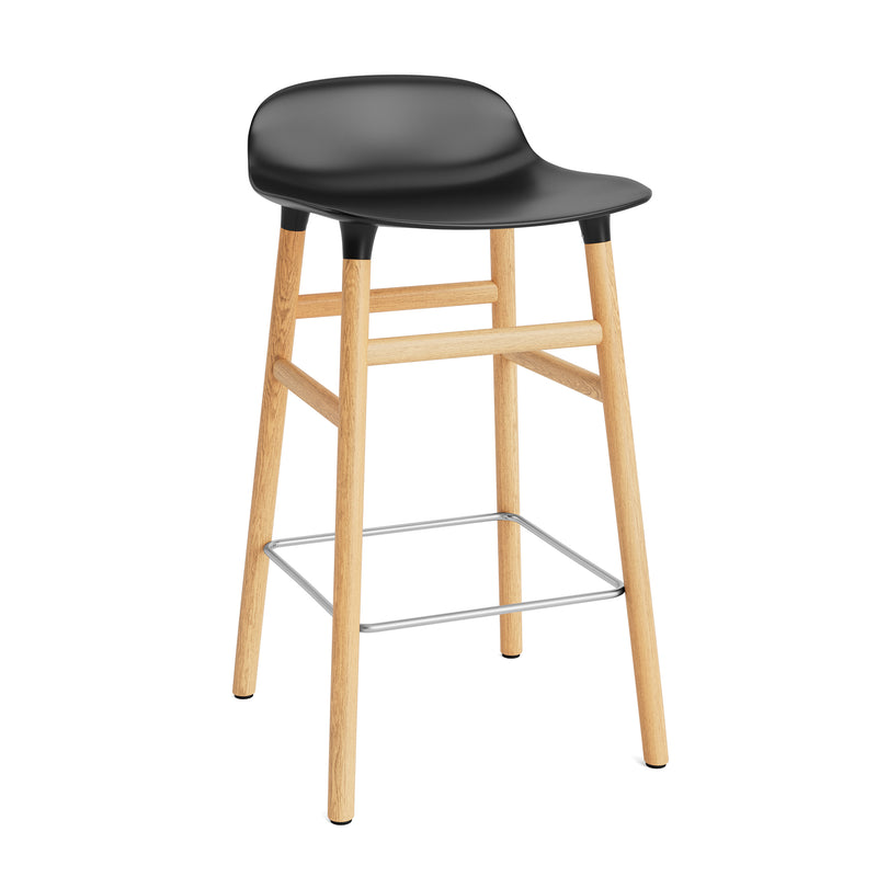 Normann Copenhagen - Form Barhocker 65 (Holz) | 65 cm / schwarz / Eiche