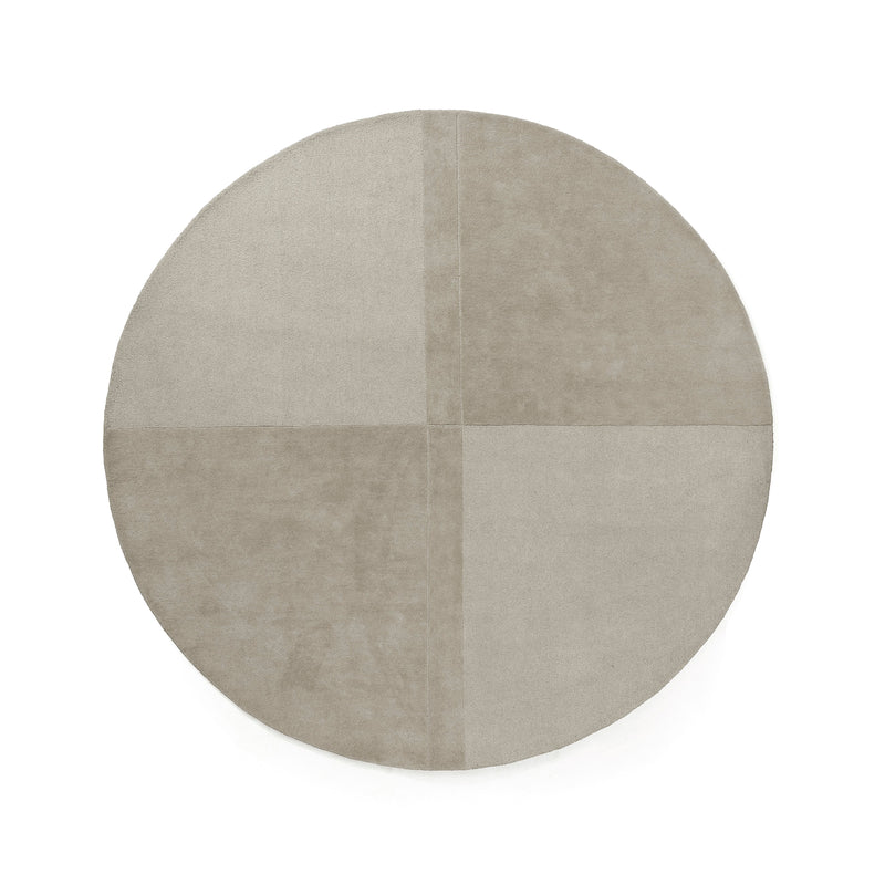 Normann Copenhagen - Level Teppich | Ø280 cm / warm grey