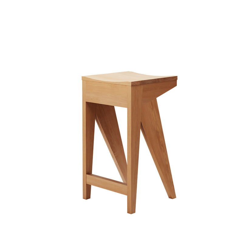 OUT Objekte unserer Tage - Schulz Barhocker | 65 cm / Eiche gewachst