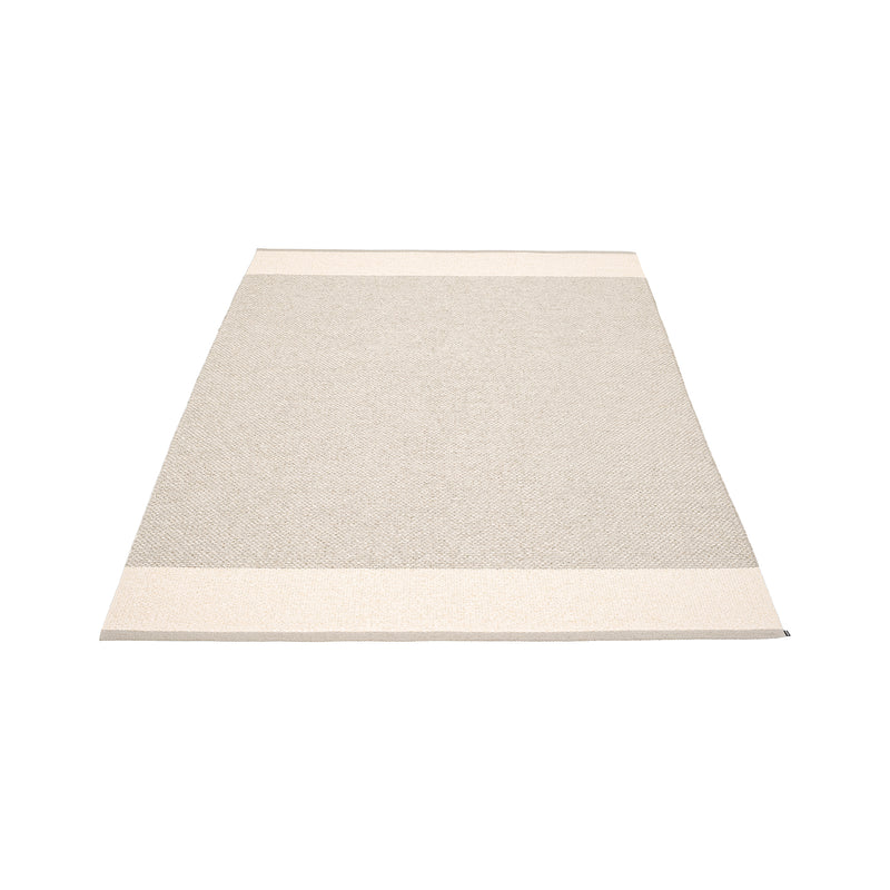 Pappelina - Edit Teppich | 140 x 200 cm / leinen / vanilla/stone metallic