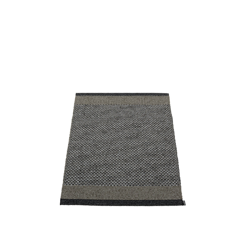 Pappelina - Edit Teppich | 60 x 85 cm / black / charcoal/granit metallic