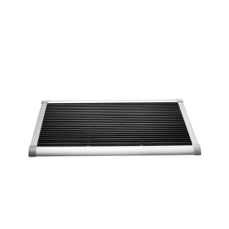 Rizz - Fußmatte Outdoor | 90 × 60 cm / silber