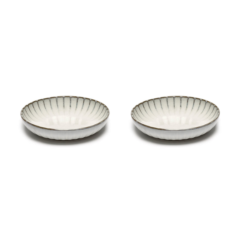 Serax - Inku Teller | 2er-Set / Ø 19 cm tief / weiß
