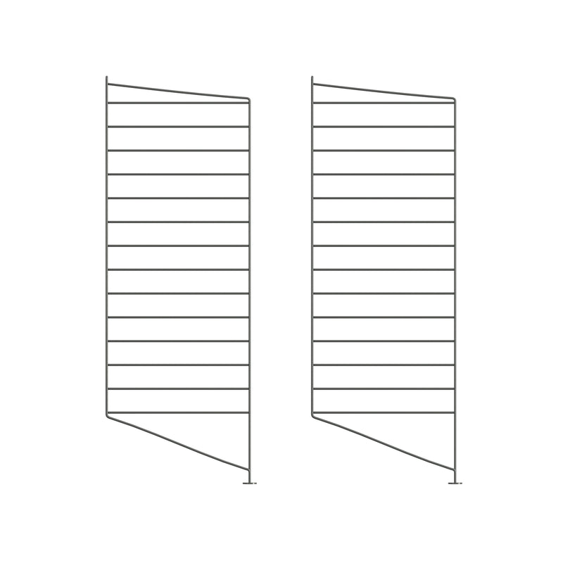 String - Bodenleiter | 2er Set / 85 x 30 cm / dunkelgrau