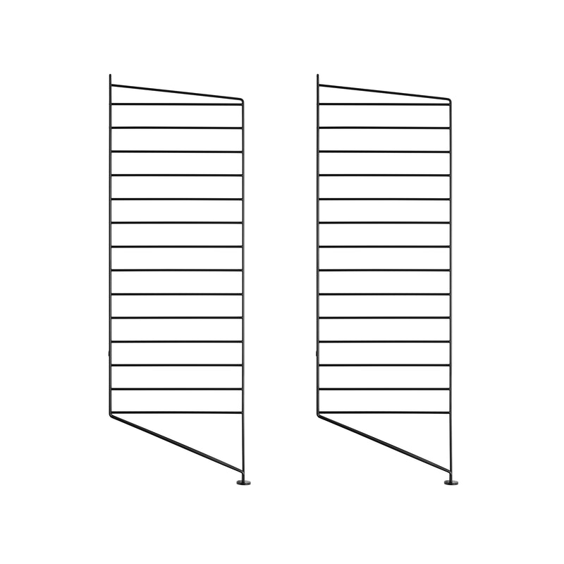 String - Bodenleiter | 2er Set / 85 x 30 cm / schwarz
