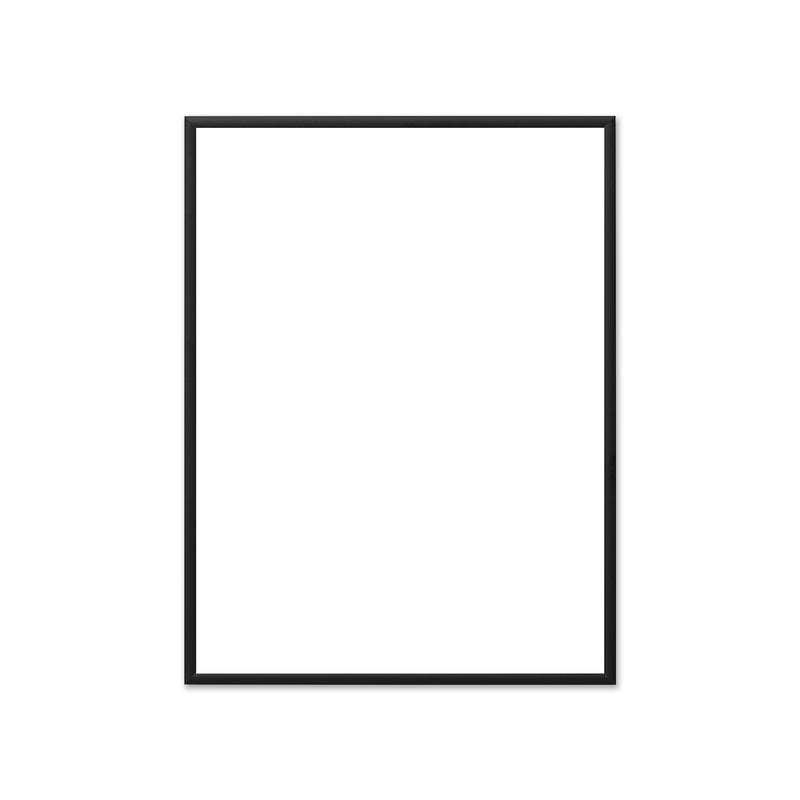 The Poster Club - Bilderrahmen Aluminium schwarz | Echtglas / 50 x 70 cm