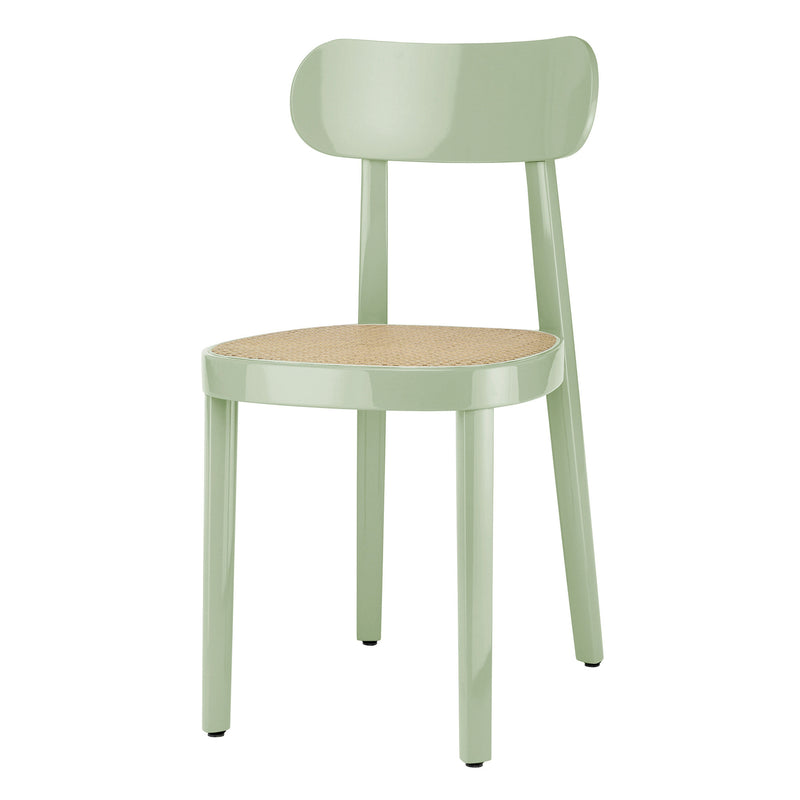 Thonet - 118 Stuhl | Buche mint hochglanz lackiert / Single / Rohrgeflecht