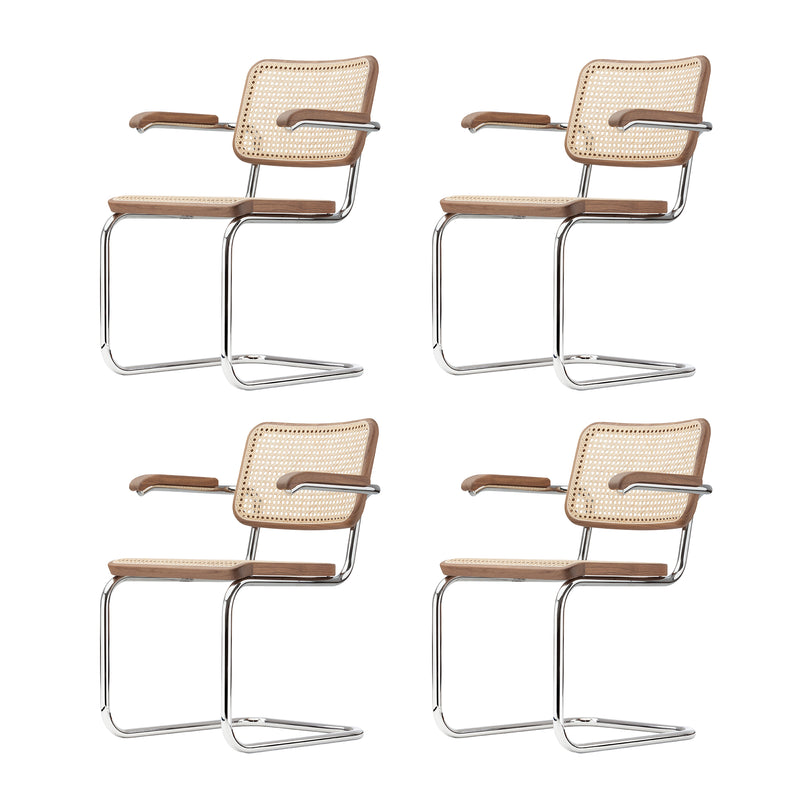 Thonet - S 64 V Freischwinger Set | Nussbaum