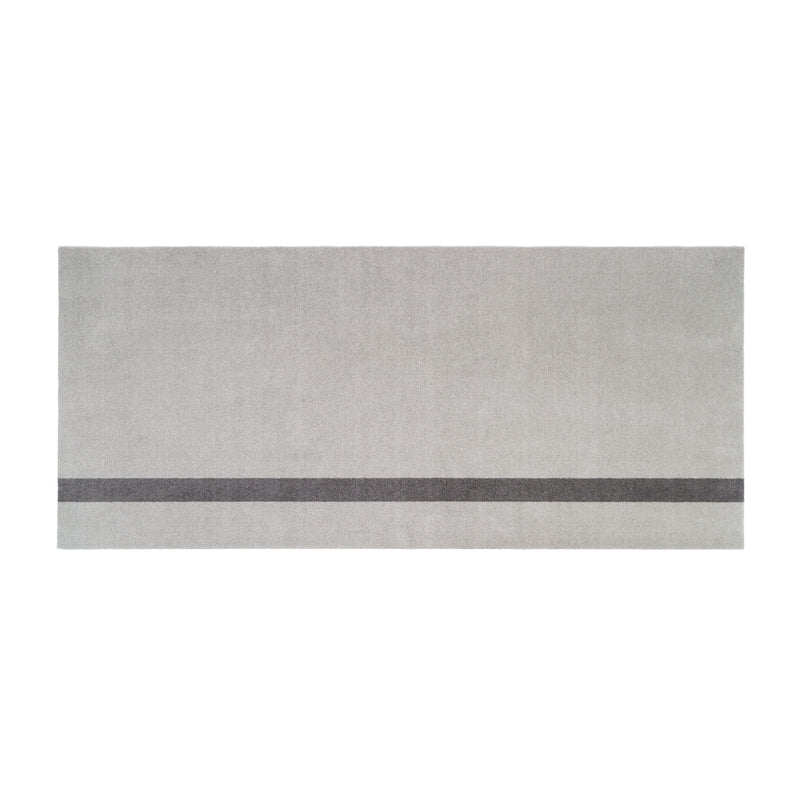 tica copenhagen - Stripes Vertical Läufer | 90 x 200 cm / hellgrau/stahlgrau