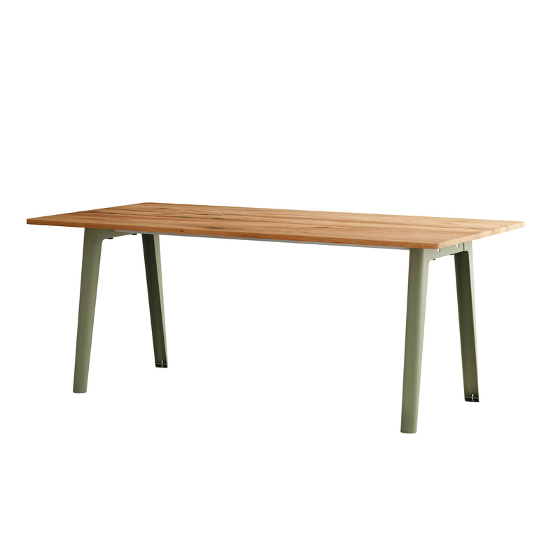 TipToe - NEW MODERN Altholz Esstisch | 95 x 190 cm / khaki grün