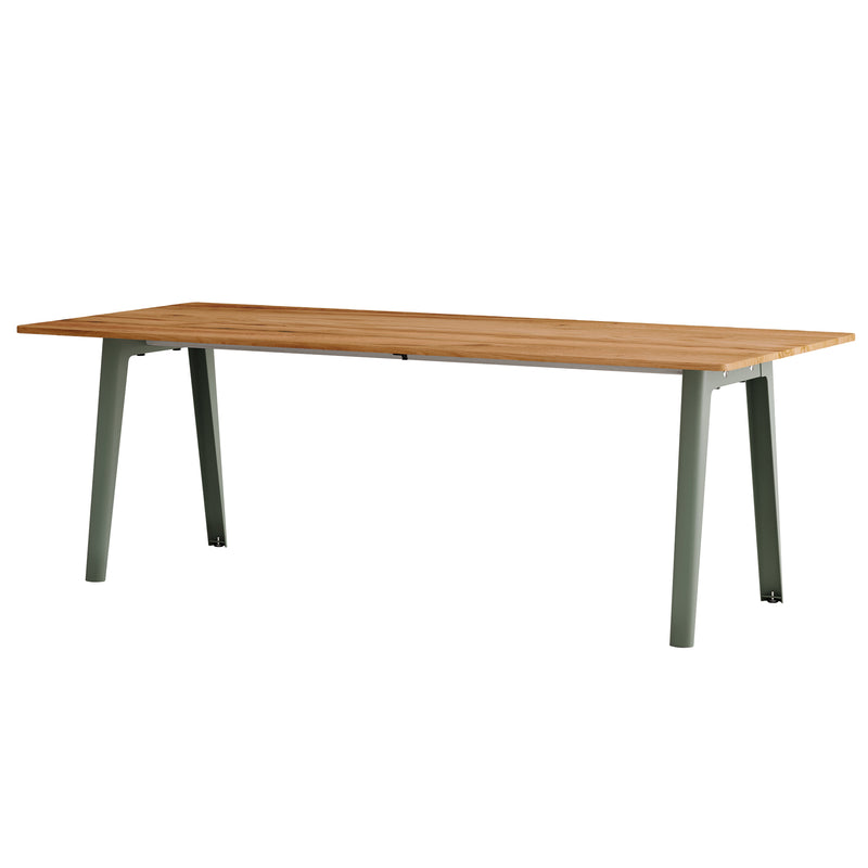 TipToe - NEW MODERN Altholz Esstisch | 95 x 220 cm / eukalyptus grau