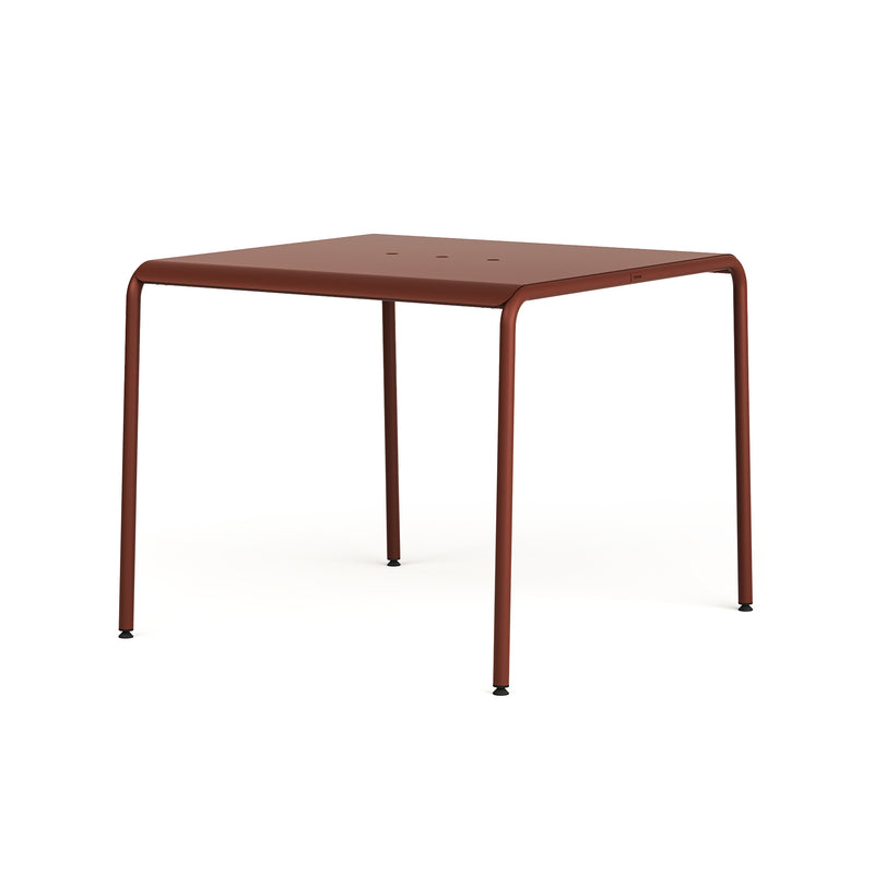TipToe - Panorama Gartentisch | 90 x 90 cm / zeigelrot