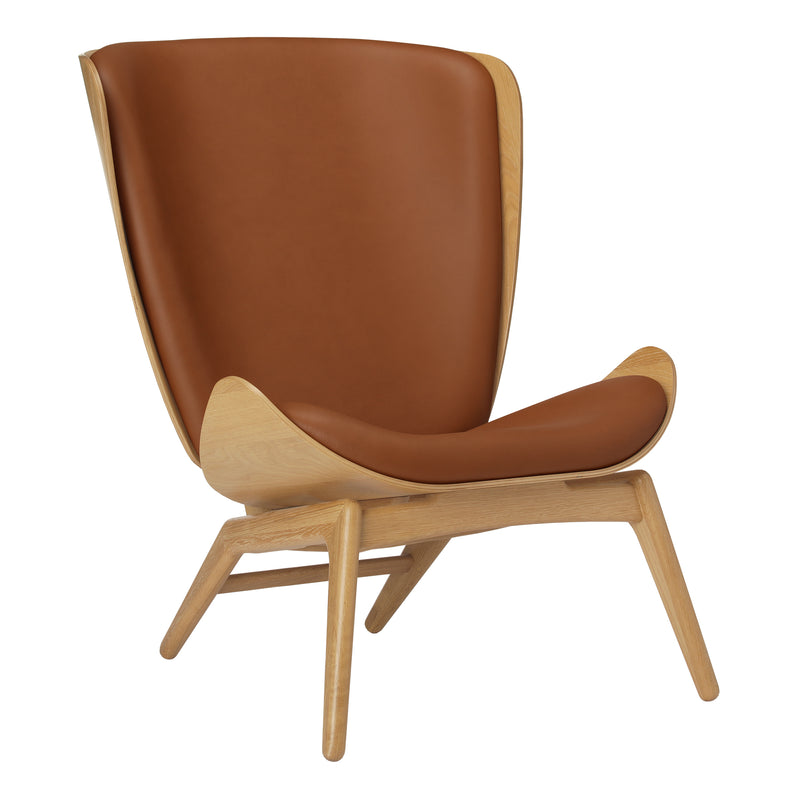 Umage - The Reader Sessel | Eiche natur / Lederoptik Cognac