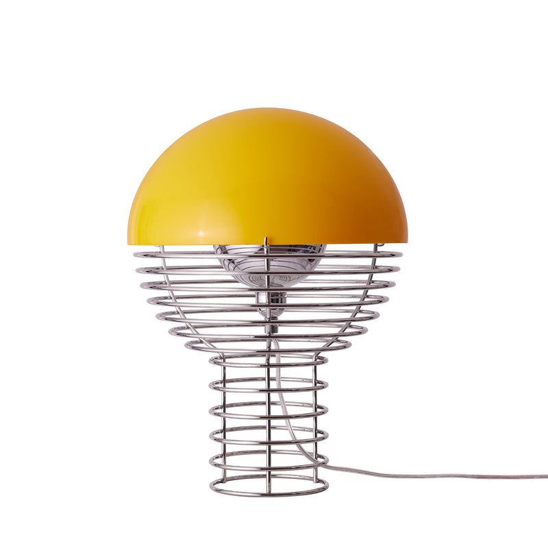 Verpan - Wire Tischleuchte | Ø 30 cm / gelb