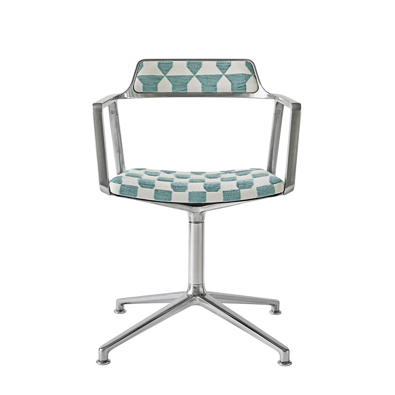 Vipp - 452 Drehstuhl | Gleiter / Lagrasse / Aluminium poliert