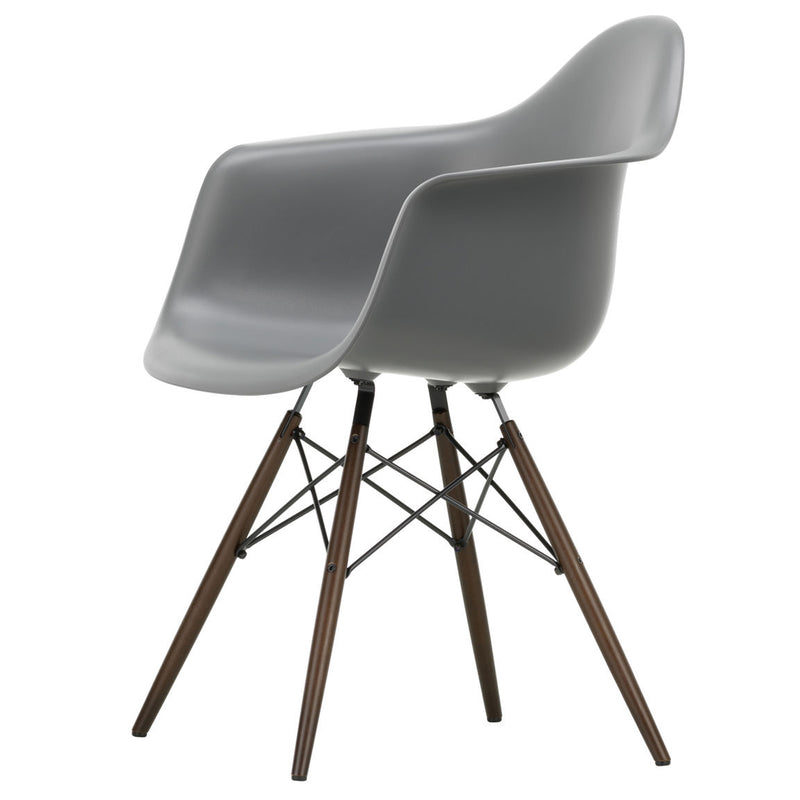 Vitra - Eames Plastic Armchair DAW RE | granitgrau RE / Ahorn dunkel