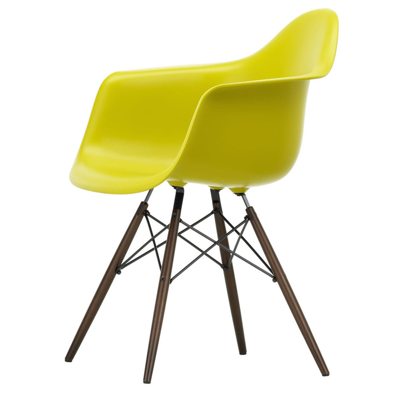 Vitra - Eames Plastic Armchair DAW RE | senf RE / Ahorn dunkel