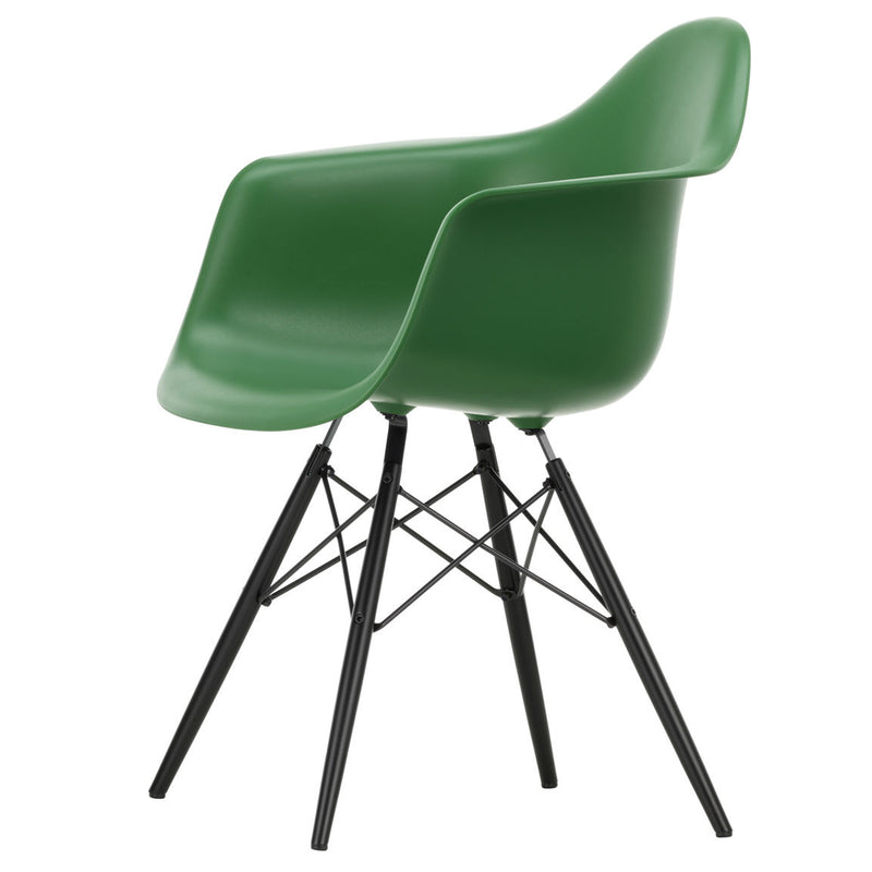 Vitra - Eames Plastic Armchair DAW RE | smaragd RE / Ahorn schwarz